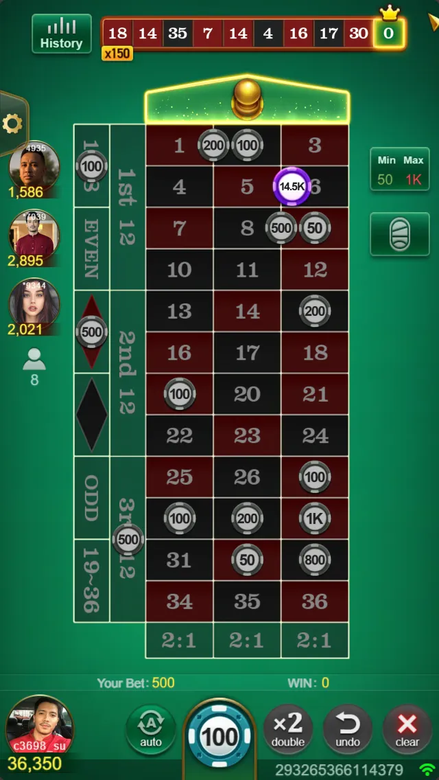 European Roulette Screenshot 2