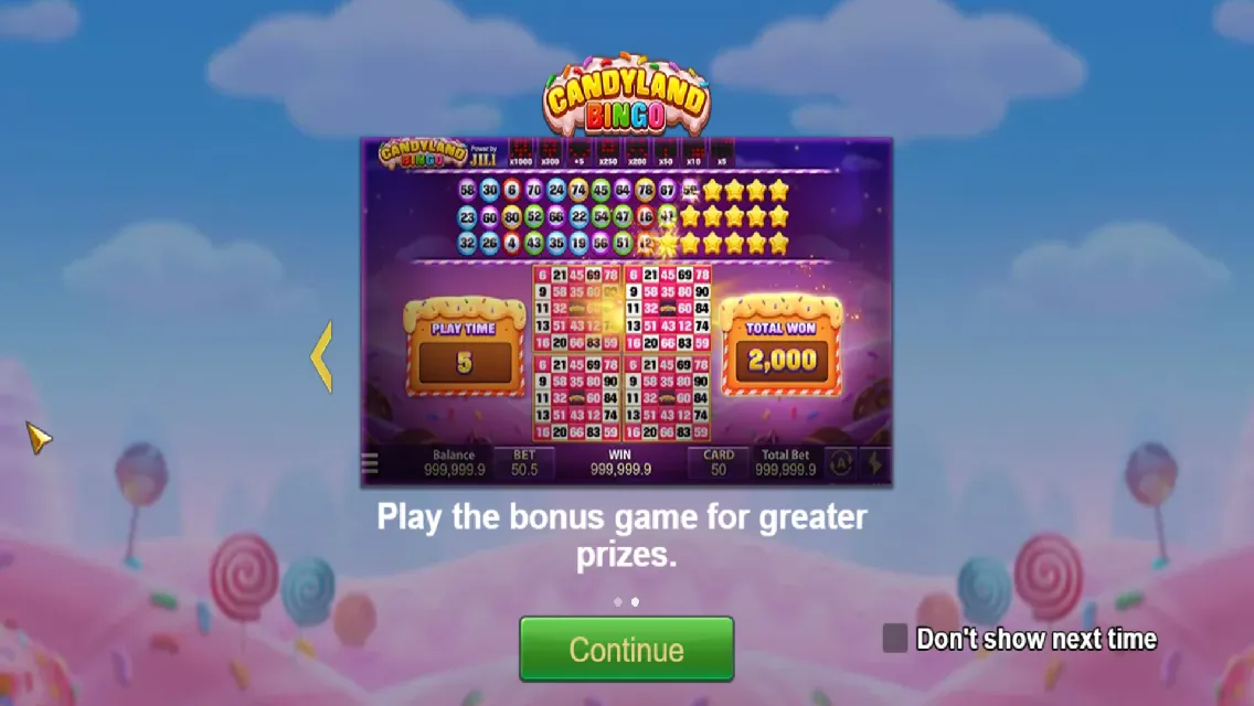 Candyland Bingo Screenshot 2