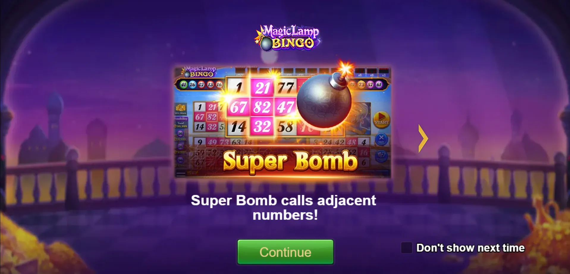 Magic Lamp Bingo Screenshot 1