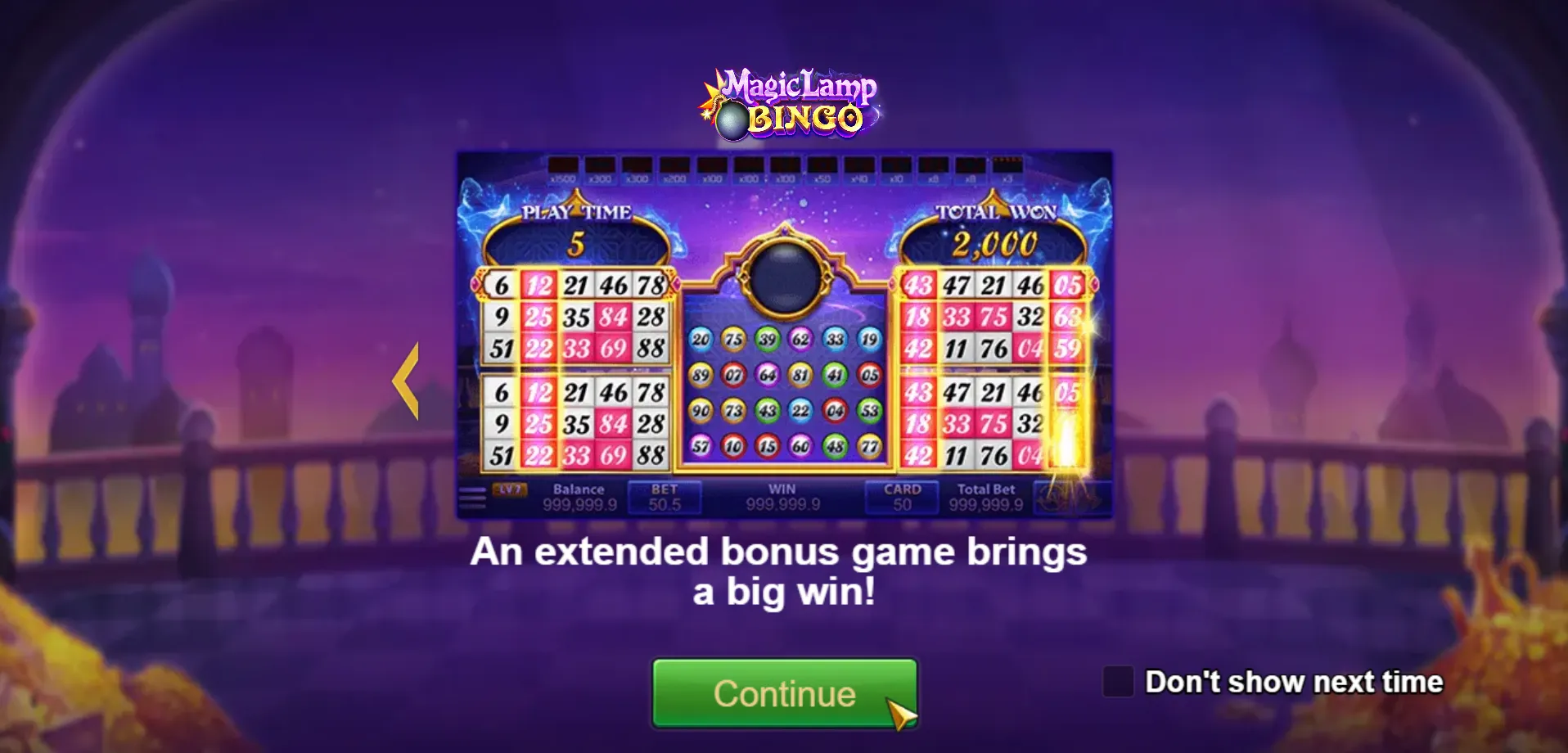 Magic Lamp Bingo Screenshot 2