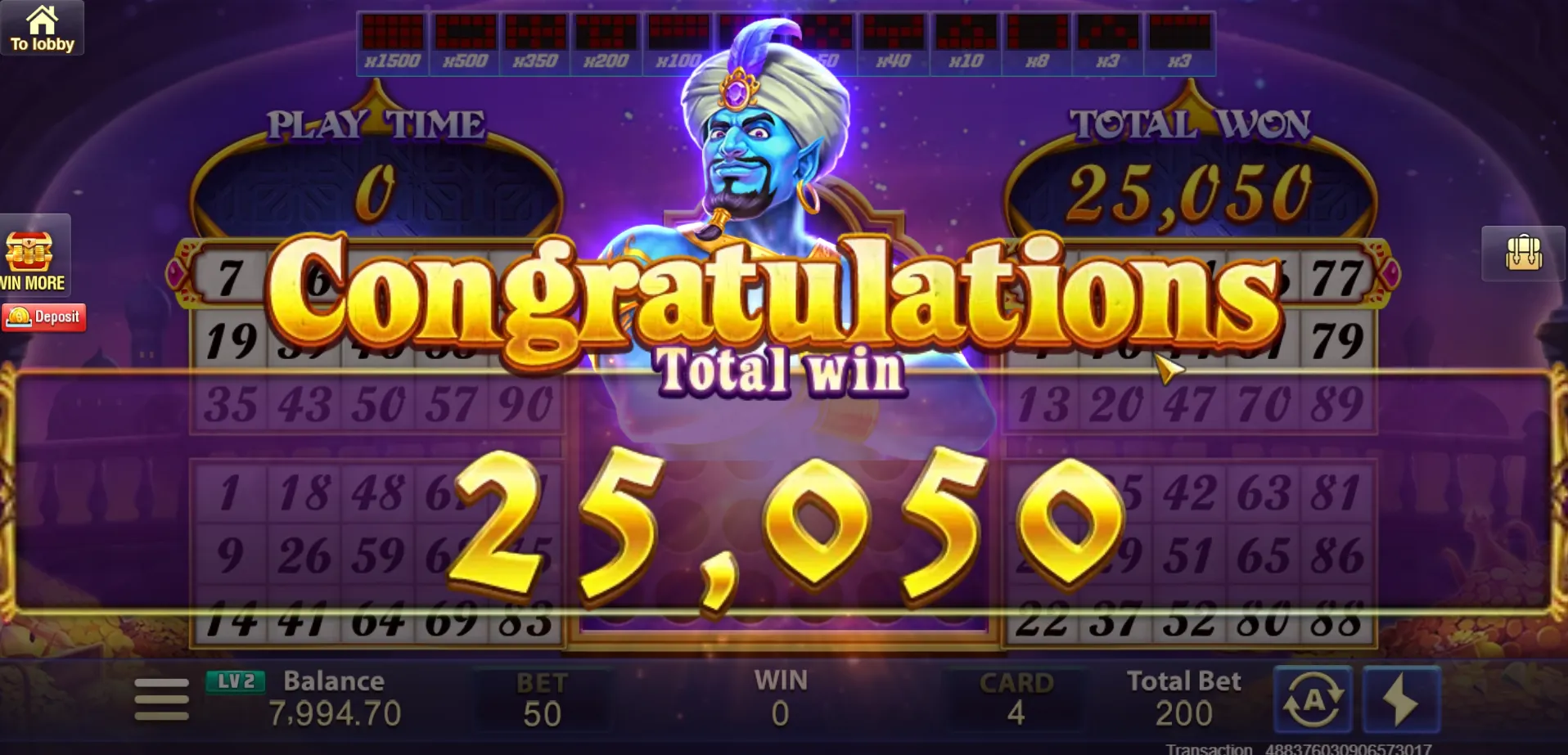 Magic Lamp Bingo Screenshot 4