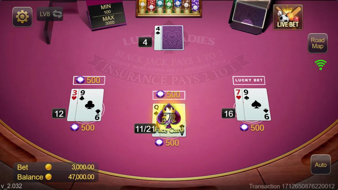 Blackjack Lucky Ladies Screenshot 4