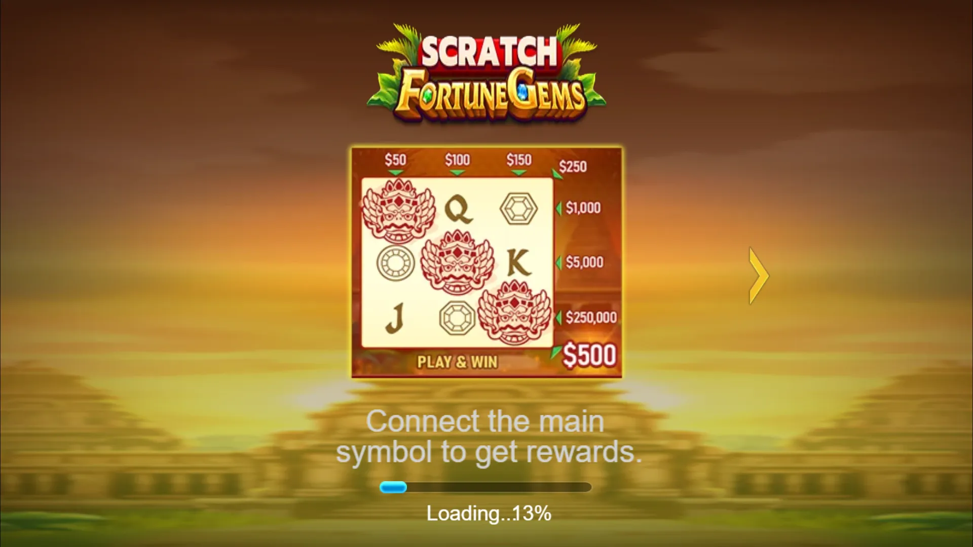 Fortune Gems Scratch Screenshot 1