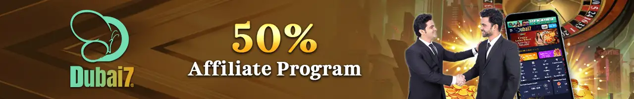 Build Your Fortune with the Dubai7 Affiliate Program! Team up with India's premier licensed gaming site and secure a steady stream of weekly commissions by inviting your friends.