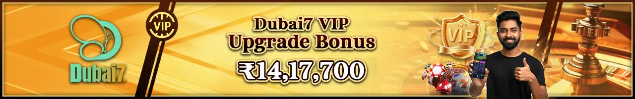Become a Dubai7 VIP! Elevate your gaming status and unlock special upgrade rewards as you move up through the VIP tiers.